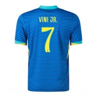 Dres Brazil Vinicius Junior #7 Gostujuci Copa America 2024 Kratak Rukav